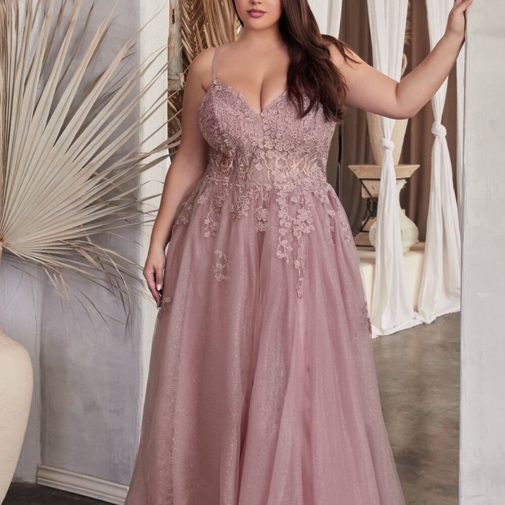 Pink formal dress.Plus size prom dress.Bridesmaid Mother of the bride gown